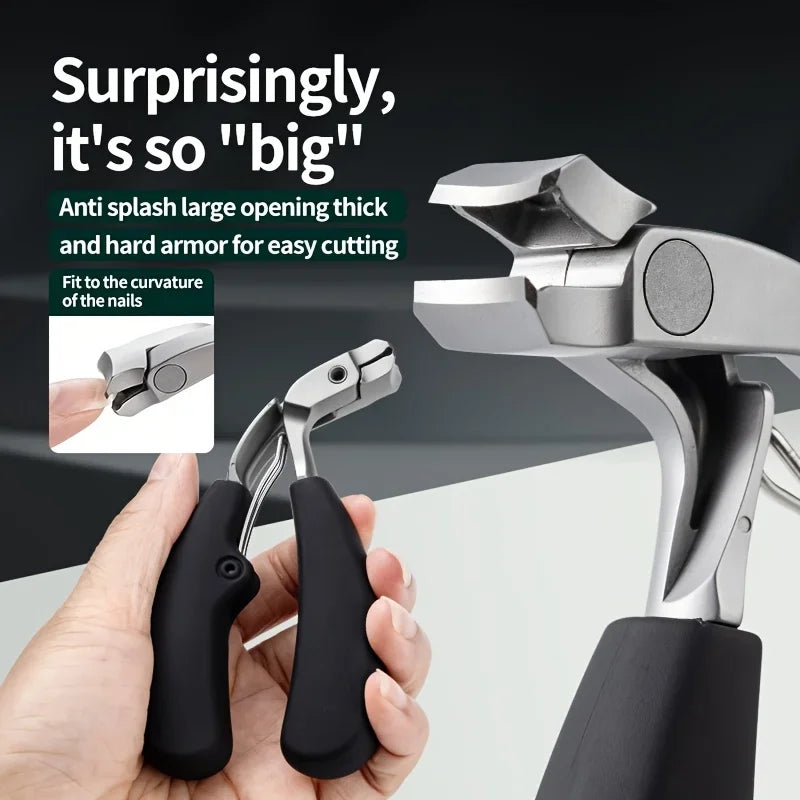 Stainless Steel Elbow Nail Clippers with Large Opening Nail Clippers Set Decoration Nail Cutter Tools