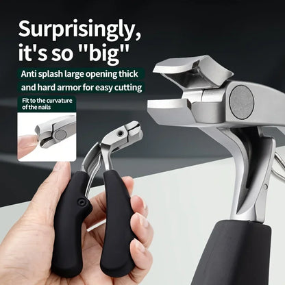 Stainless Steel Elbow Nail Clippers with Large Opening Nail Clippers Set Decoration Nail Cutter Tools
