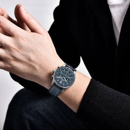 Relógio de pulso de luxo casual PAGANI DESIGN 2024 para homem, modelo VK63, com mecanismo de quartzo, resistente à água até 100 metros, vidro de safira e caixa em aço inoxidável.