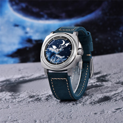 Pagani Design 2025 New NH35A 43MM Fashionable Men's Automatic Mechanical Watch Stainless Steel Waterproof 10Bar dial Glow reloj