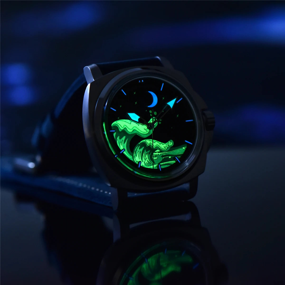 Pagani Design 2025 New NH35A 43MM Fashionable Men's Automatic Mechanical Watch Stainless Steel Waterproof 10Bar dial Glow reloj