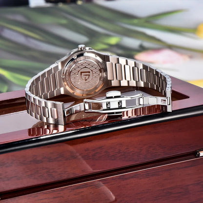 Pagani design 2025new women's watch luxury quartz watch top Sapphire luminous chronograph watch clock complete calendar gift box