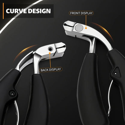 Stainless Steel Elbow Nail Clippers with Large Opening Nail Clippers Set Decoration Nail Cutter Tools