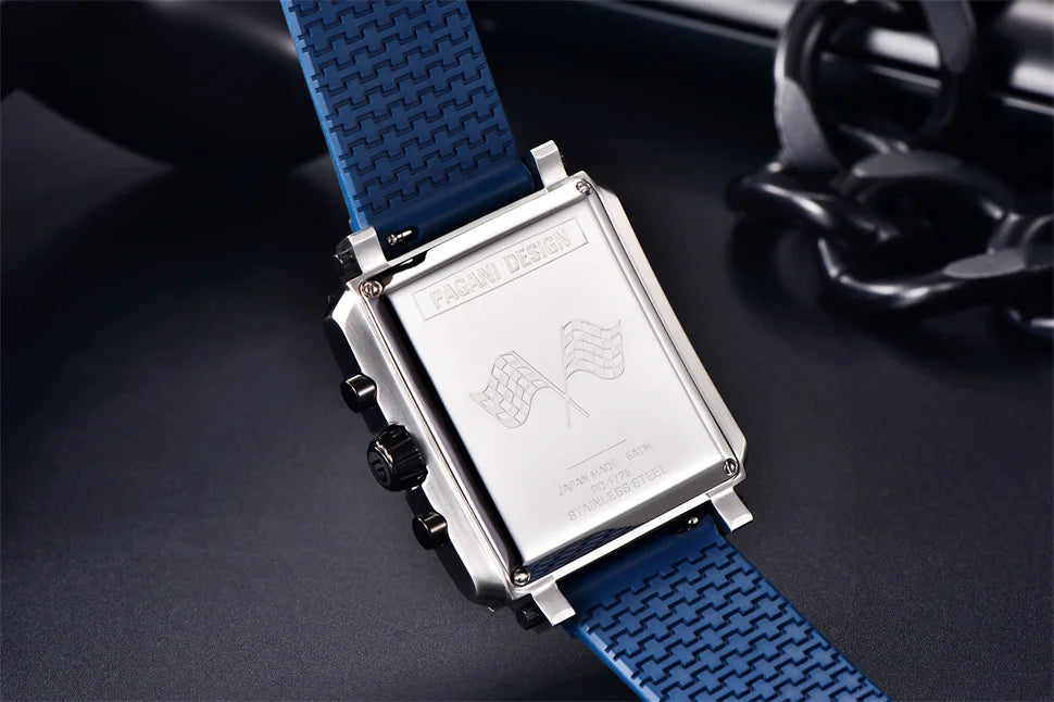 PAGANI DESIGN 2022 New Rectangular Watches for Men Top Brand Men's Sports Quartz Watches Skeleton Automatic Date Chronograph