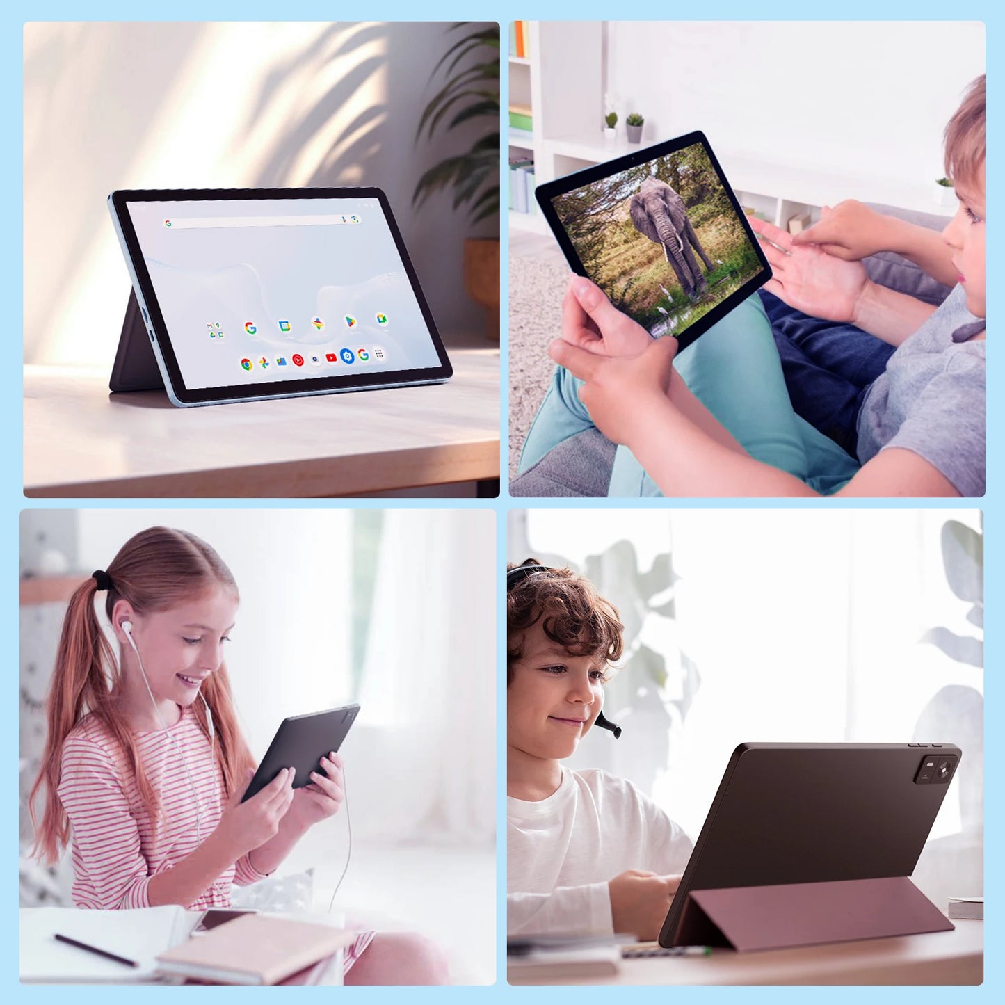 R10XS 10.I Inch Wifi Tablet PC Android 14 10GB+64GB Android Tablet Touch Screen Education Tablet for School
