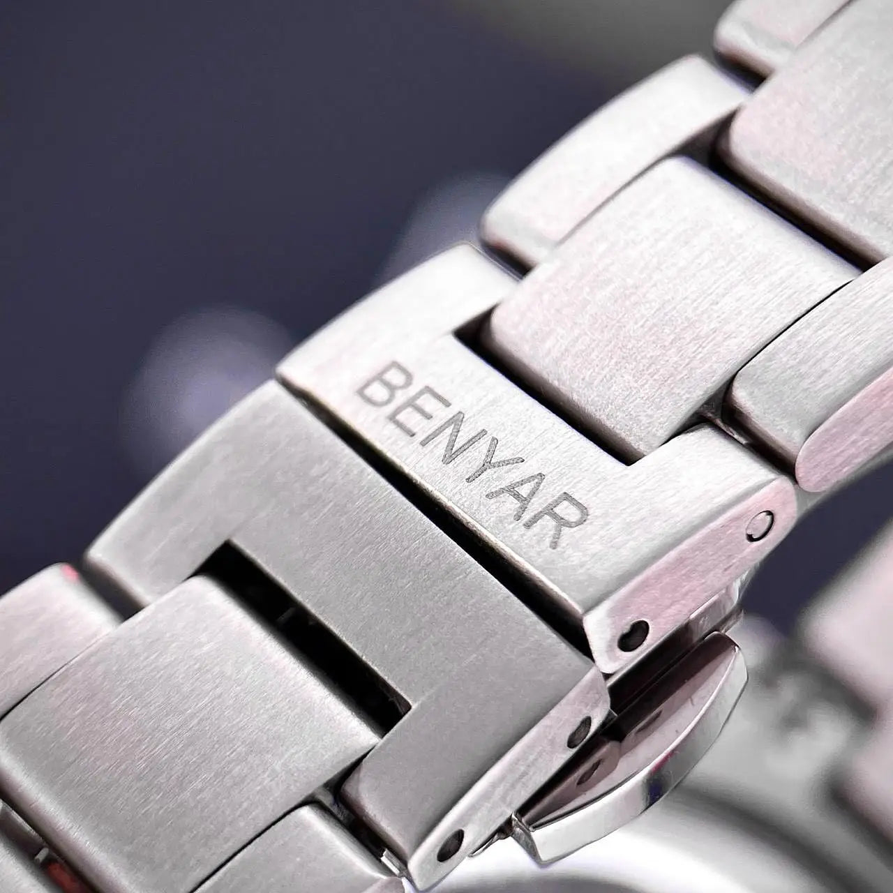 BENYAR 2024 Sand Dia 40MM Relógio Mecânico em Aço Inoxidável 316L Simples e Resistente à Água até 5 Bar - Relógio de Pulso Automático para Homem