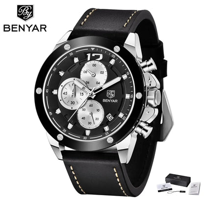 BENYAR Top Luxury Brand 2023 New Men's Watches Multifunction Quartz Sport Chronograph Watches Men Wrist Watch Relogio Masculino