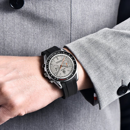 BENYAR Novo Relógio de Pulso de Luxo para Homem com Quartzo, Marca Topo, Resistente à Água até 50M, Bracelete em Aço Inoxidável, Relógio Cronógrafo Casual para Homem