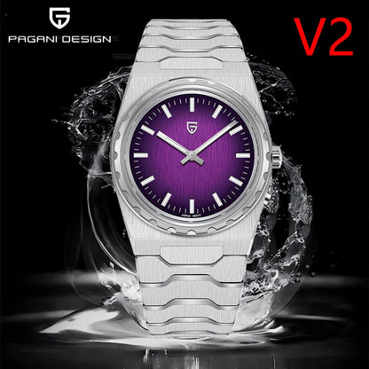 PAGANI DESIGN 2025 New VJ21 Fashion Man Quartz Watch V2 Sapphire 10Bar Waterproof Thin 7MM Luminous C3 Upgrade reloj hombre