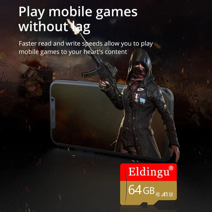 Eldingu Original TF Card 64G Class10 A1 for Surveillance Video MP3 MP4 Mobile Phone Memory Card 32GB U1 TF Card 128GB U3