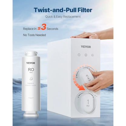 Replacement 400 GPD Reverse Osmosis System for SS-001 Under Sink Water Filter