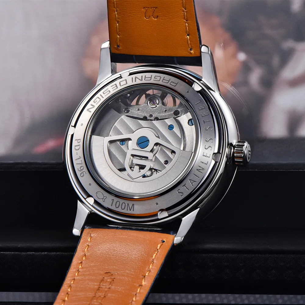 PAGANI DESIGN 2025 New Mechanical Tourbillon Men's watches 42mm Dial 100M Waterproof Watch Luminous Luxury Automatic Man watch