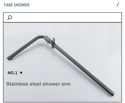 Grey Thermostatic Piano Digital Bathroom Shower Set 12 Inch Rain Shower Head Hot Cold Digital Bathroom Shower Set Accessories