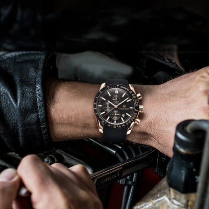 PAGRNE DESIGN Quartz Watches Multi functional chronograph 44mm Fashionable men's watch PAGANI DESIGN Extended Brand PG5140