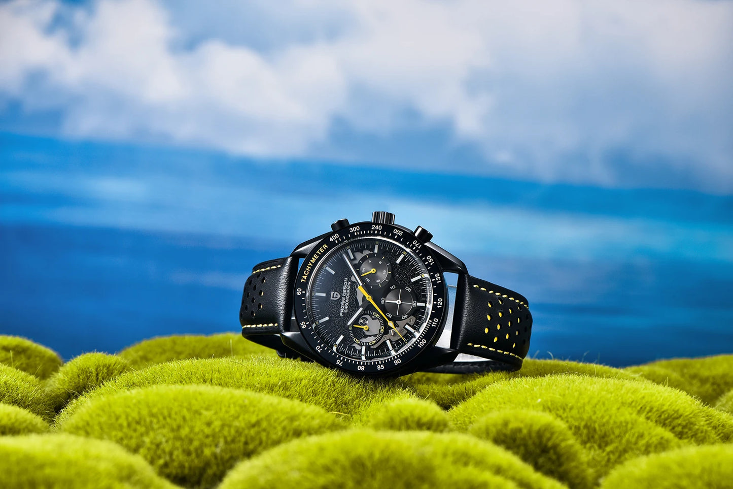 Relógio PAGANI DESIGN 1701 Moon para homem, lançamento 2025, de luxo, quartzo, cronógrafo, desportivo, com vidro de safira e design moderno. Ideal para oferecer!