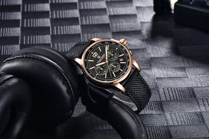 Relógio de pulso de luxo casual PAGANI DESIGN 2024 para homem, modelo VK63, com mecanismo de quartzo, resistente à água até 100 metros, vidro de safira e caixa em aço inoxidável.