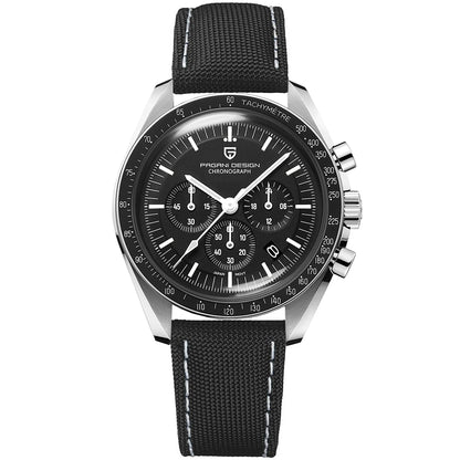 PAGANI DESIGN 2025 New Moon Watch For Men Quartz Multifunction Chronograph Sports Mens Watches Top Brand Luxury Sapphire Mirror