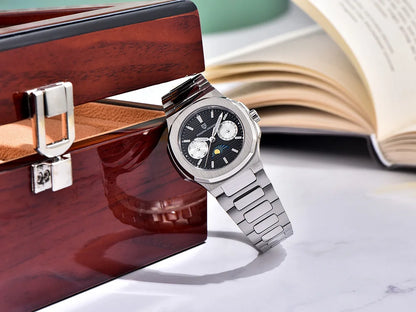 Pagani design 2025new women's watch luxury quartz watch top Sapphire luminous chronograph watch clock complete calendar gift box