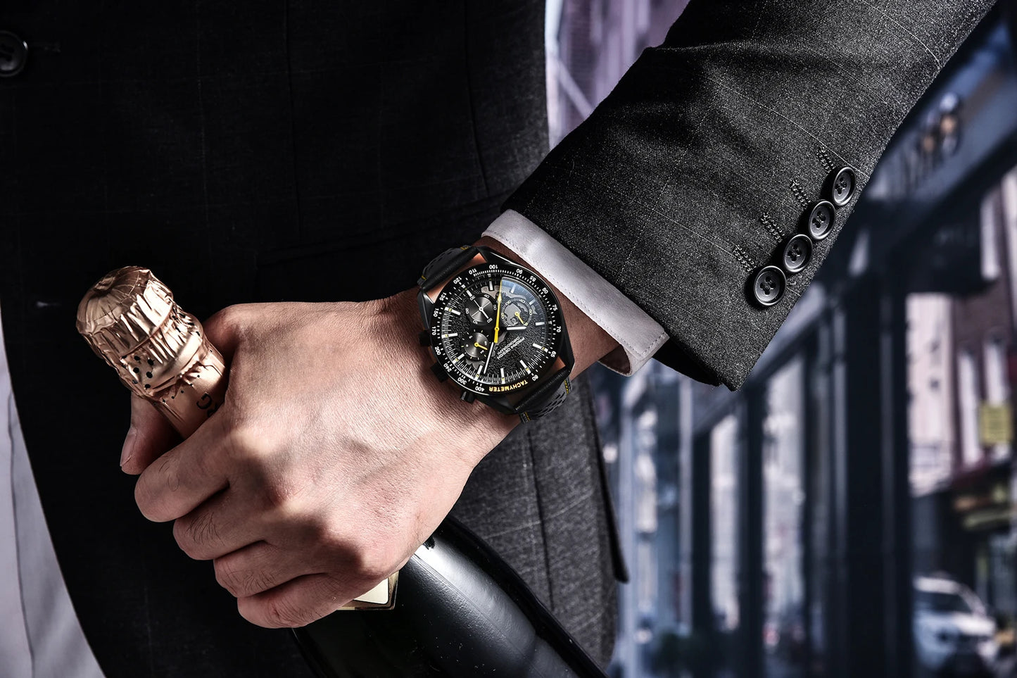 Relógio PAGANI DESIGN 1701 Moon para homem, lançamento 2025, de luxo, quartzo, cronógrafo, desportivo, com vidro de safira e design moderno. Ideal para oferecer!