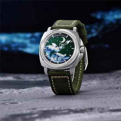 Pagani Design 2025 New NH35A 43MM Fashionable Men's Automatic Mechanical Watch Stainless Steel Waterproof 10Bar dial Glow reloj