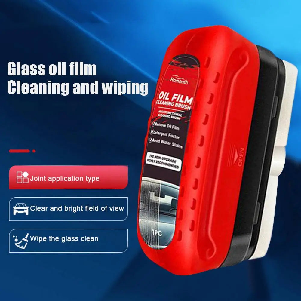 Car Windshield Oil Film Cleaner Glass Cleaning Board Glass Cleaning Wipe Board Glass Oil Film Remover Car Glass Cleaner Brush