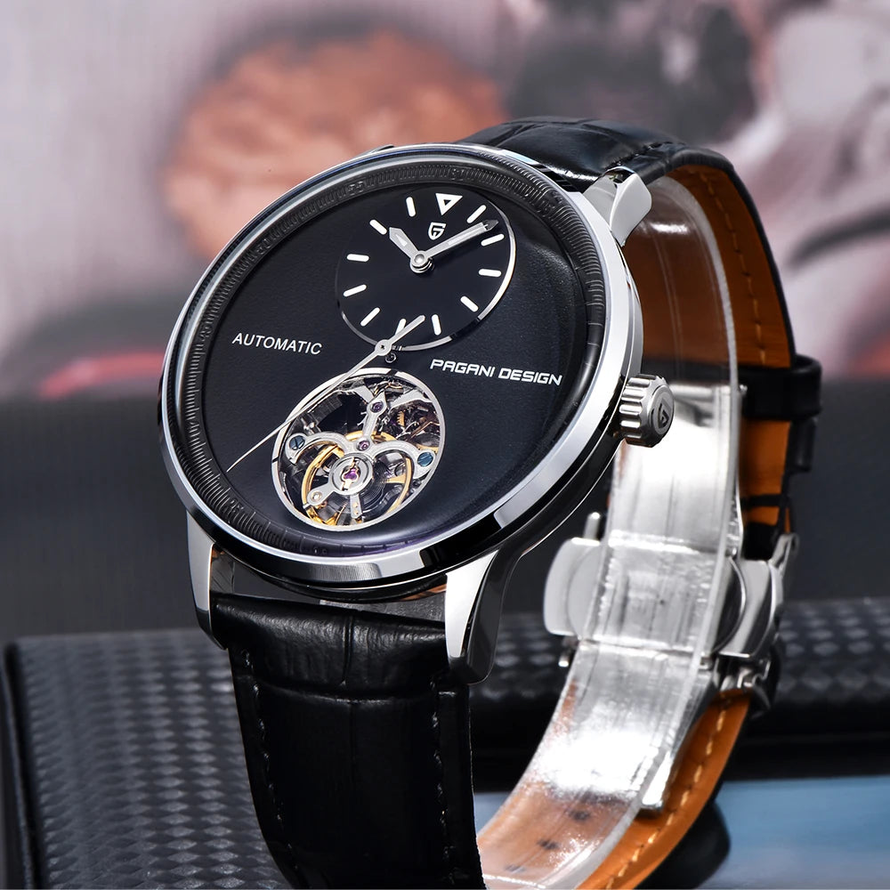 PAGANI DESIGN 2025 New Mechanical Tourbillon Men's watches 42mm Dial 100M Waterproof Watch Luminous Luxury Automatic Man watch