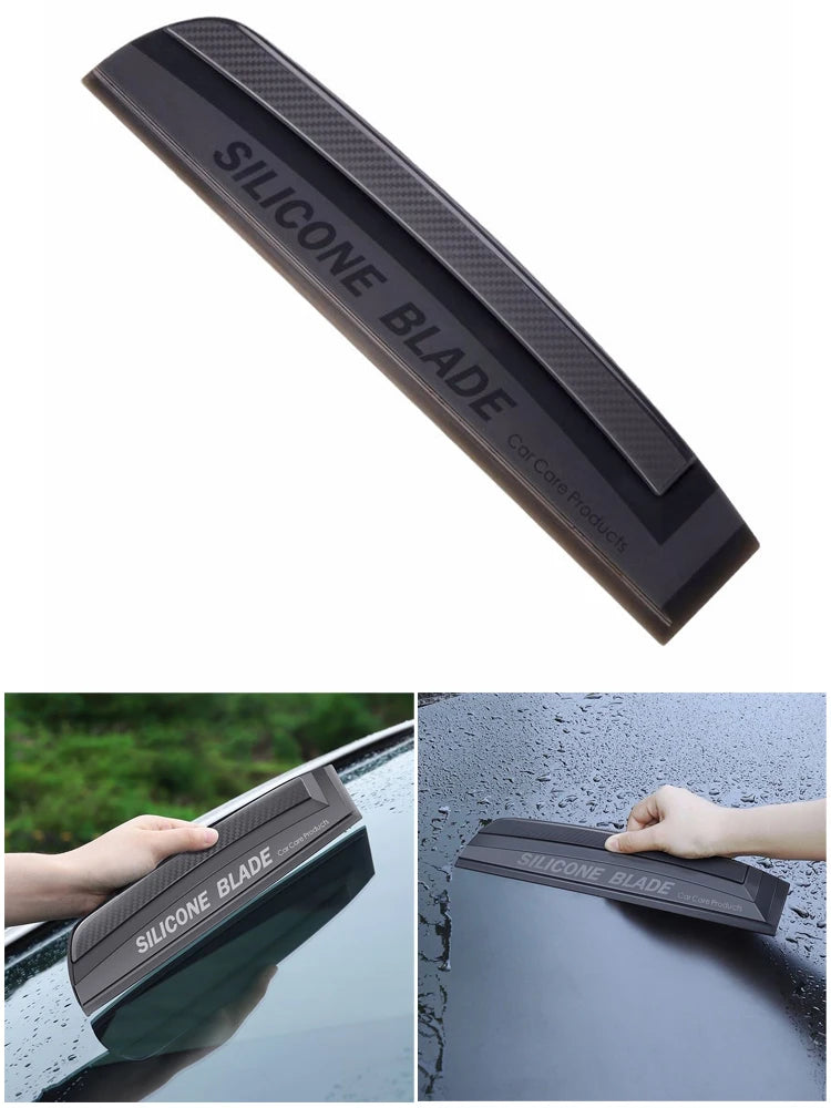 Non-Scratch Soft Silicone Handy Squeegee Car Wrap Tools Water Window Wiper Drying Blade Clean Scraping Film Scraper Accessories