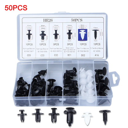 Auto Fastener Clip Mixed Car Body Push Retainer Pin Rivet Bumper Door Trim Panel Fastener Kit Car Clips Box or Bag packaging