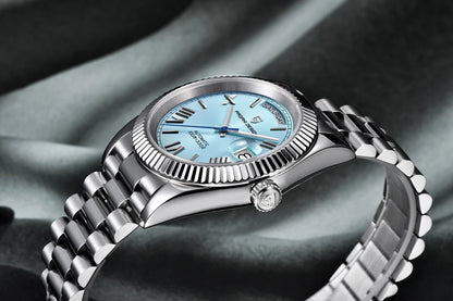 PAGANI DESIGN 2025 New Blue DD40 Luxury Automatic Watch For Men Mechanical Wristwatch Men Japan NH36A Movt Sapphire crystal