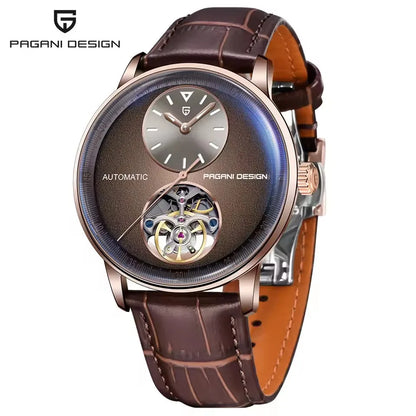 PAGANI DESIGN 2025 New Mechanical Tourbillon Men's watches 42mm Dial 100M Waterproof Watch Luminous Luxury Automatic Man watch