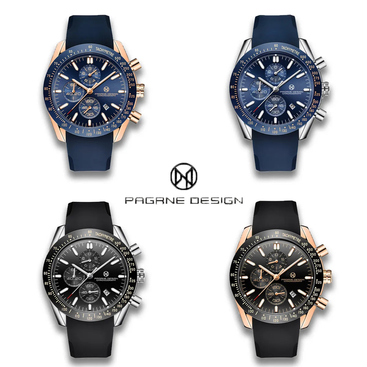PAGRNE DESIGN Quartz Watches Multi functional chronograph 44mm Fashionable men's watch PAGANI DESIGN Extended Brand PG5140