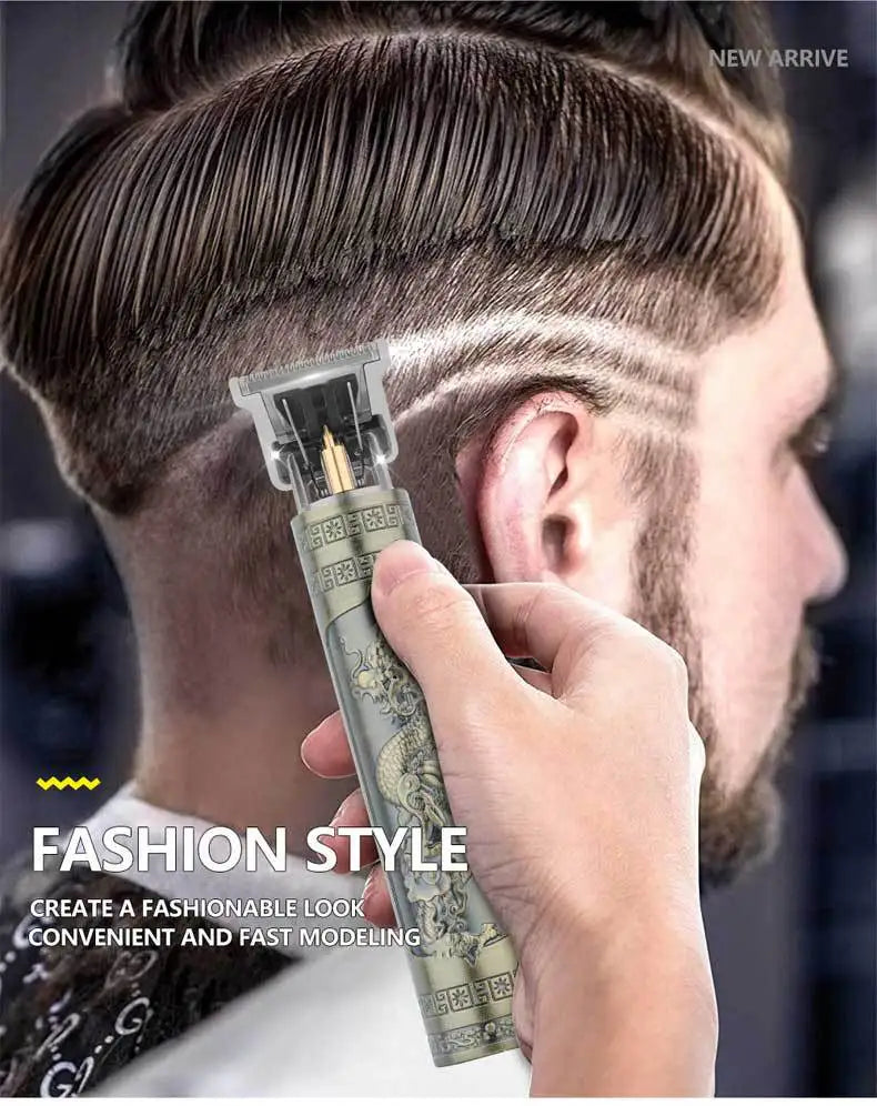 Máquina de cortar cabelo retro T9 original, aparador para casacos, máquina de barbear elétrica para homem, lâmina profissional para zonas sensíveis.