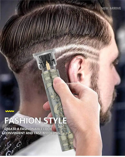 Máquina de cortar cabelo retro T9 original, aparador para casacos, máquina de barbear elétrica para homem, lâmina profissional para zonas sensíveis.