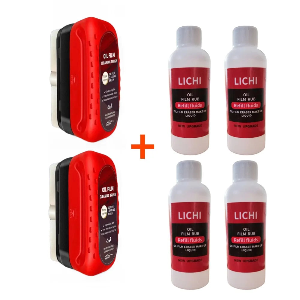 Removedor de películas de óleo em vidros de automóveis, placa de limpeza de vidros, revestimento hidrófobo para para-brisas, ferramenta de detalhe automóvel.