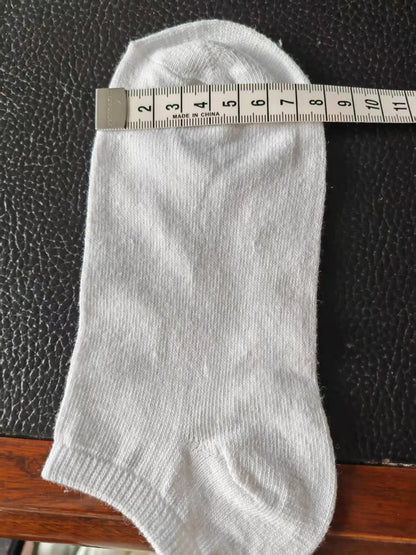 Pack de 5/10 pares de meias de cano curto unissexo, confortáveis, respiráveis ​​e leves - ideais para desporto e uso diário.
