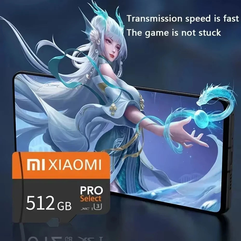 Xiaomi High Speed 2TB SD Card1TB Memory Card 512GB Ultra Fast Read Write Micro TF SD Card 128GB 256GB Class 10 For Camera/Phone