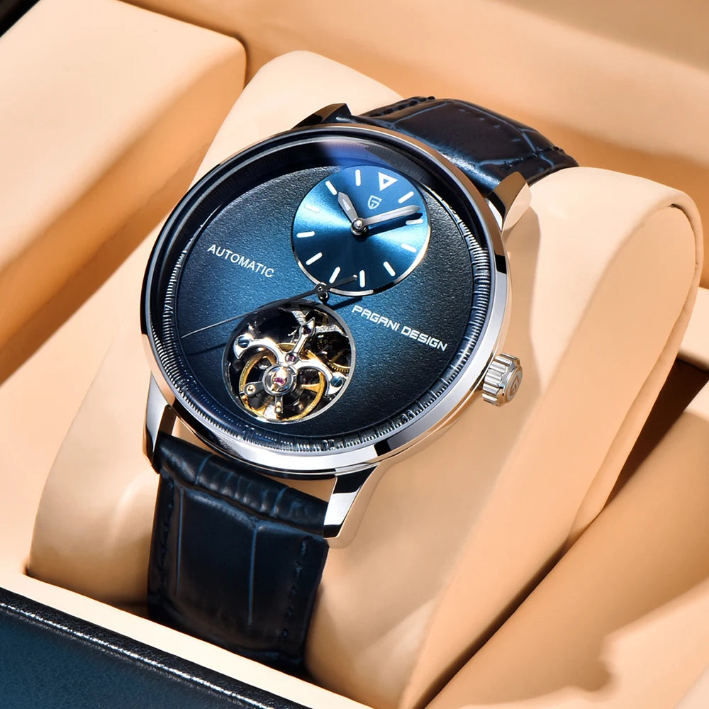 PAGANI DESIGN 2025 New Mechanical Tourbillon Men's watches 42mm Dial 100M Waterproof Watch Luminous Luxury Automatic Man watch