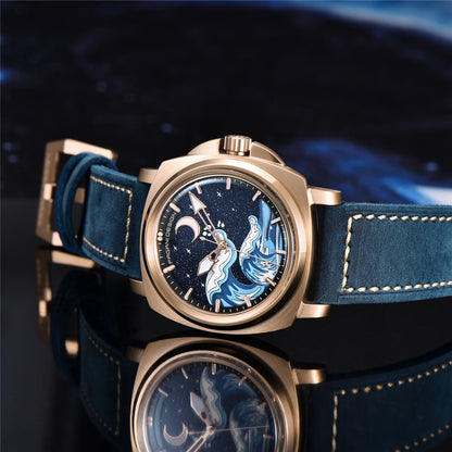 Pagani Design 2025 New NH35A 43MM Fashionable Men's Automatic Mechanical Watch Stainless Steel Waterproof 10Bar dial Glow reloj