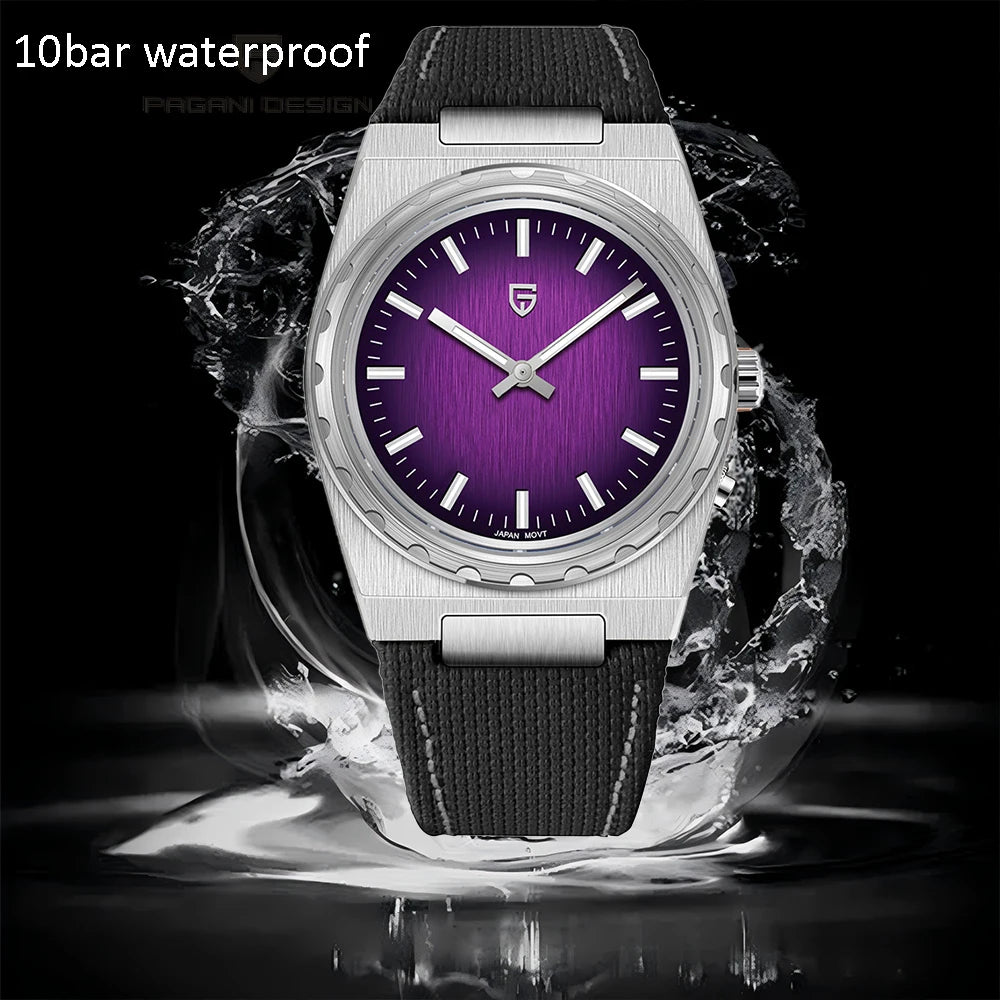 PAGANI DESIGN 2025 New VJ21 Fashion Man Quartz Watch V2 Sapphire 10Bar Waterproof Thin 7MM Luminous C3 Upgrade reloj hombre