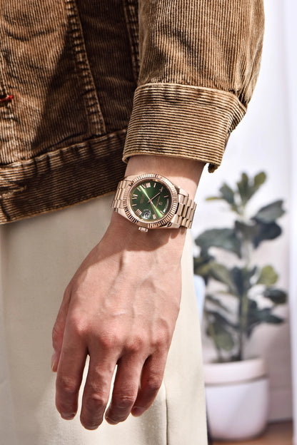 PAGANI DESIGN 2025 New Luxury Rose Gold DD40 Automatic Watch For Men NH36A Mechanical Wristwatch Men Stainless steel Waterproof