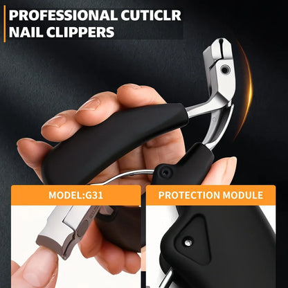 Stainless Steel Elbow Nail Clippers with Large Opening Nail Clippers Set Decoration Nail Cutter Tools