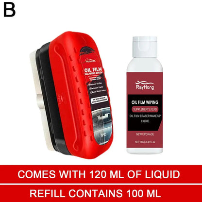 Car Windshield Oil Film Cleaner Glass Cleaning Board Glass Cleaning Wipe Board Glass Oil Film Remover Car Glass Cleaner Brush