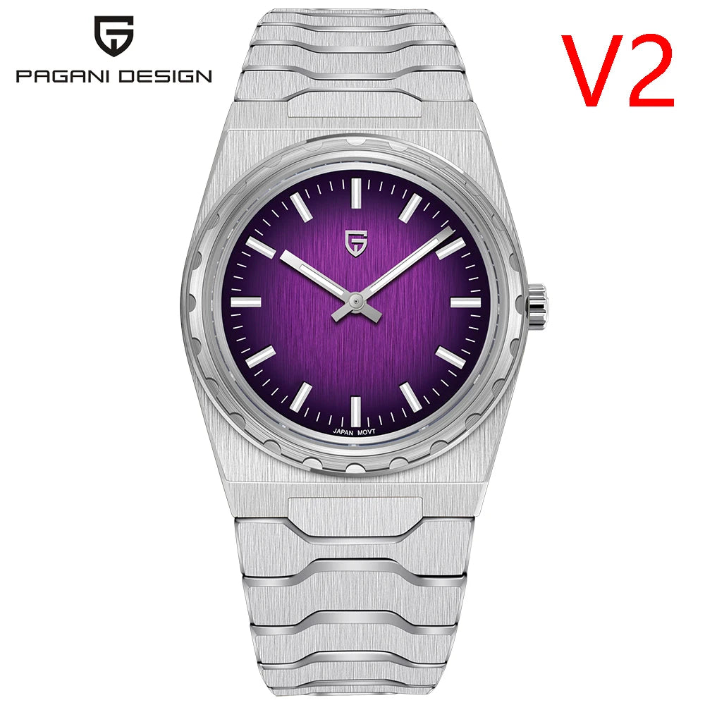 PAGANI DESIGN 2025 New VJ21 Fashion Man Quartz Watch V2 Sapphire 10Bar Waterproof Thin 7MM Luminous C3 Upgrade reloj hombre