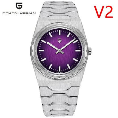 PAGANI DESIGN 2025 New VJ21 Fashion Man Quartz Watch V2 Sapphire 10Bar Waterproof Thin 7MM Luminous C3 Upgrade reloj hombre