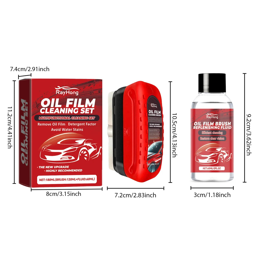 Glass Cleaning Board with Glass Oil Refill Universal Glass Cleaning Wipe Board Dust Remover Automobile Windshield Wiper Tools