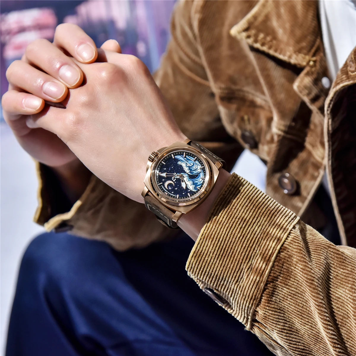 Pagani Design 2025 New NH35A 43MM Fashionable Men's Automatic Mechanical Watch Stainless Steel Waterproof 10Bar dial Glow reloj
