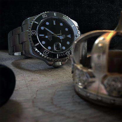 2024 New PAGANI DESIGN 43MM Men Mechanical Watches Luxury Ceramic Bezel 120 Clicks Automatic Watch 100M Waterproof Watch for Men