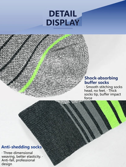 GTUBIKE 1 Pair Merino Wool Winter Men Warm Ski Socks Thicker Sports Snowboard Cycling Soccer Socks High Elastic Thermal Socks