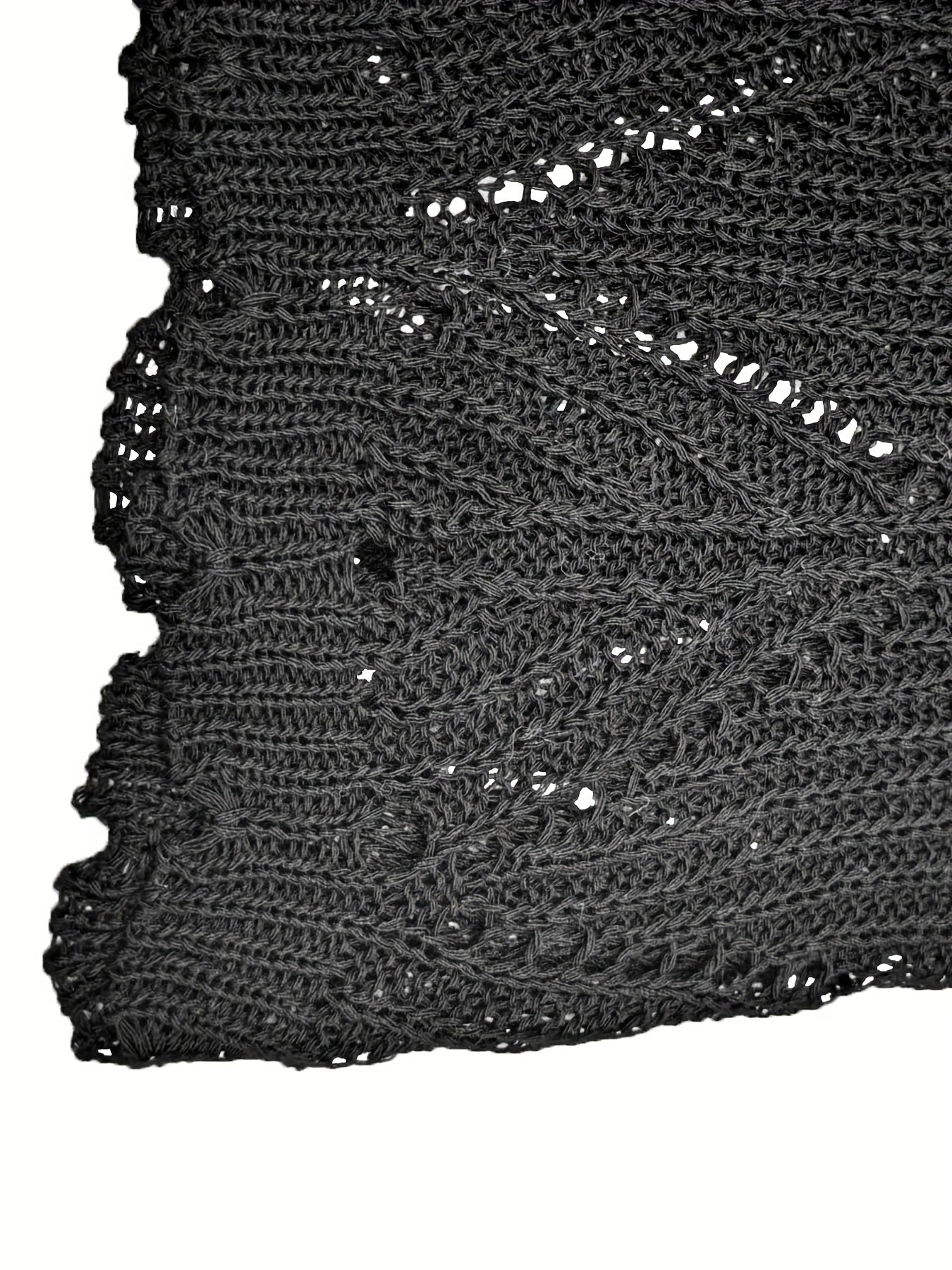 Crochet Scallop Trim Shorts, Casual Beach Wear Elastic Waist Shorts, Women's Clothing