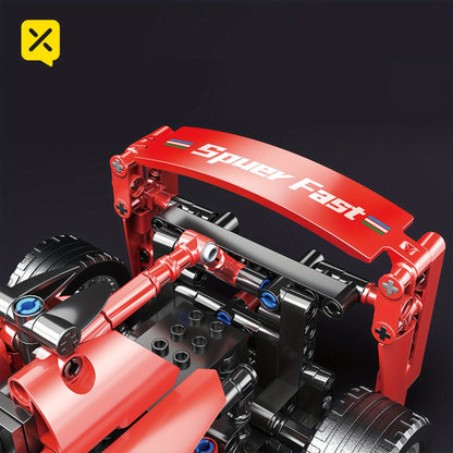 New Racing Car, Formula Retro Car Model, Remote Control Car Building Block, Cool Collection Model Car Kit, Building Toy, Suitable For Christmas Gifts, Halloween Gifts